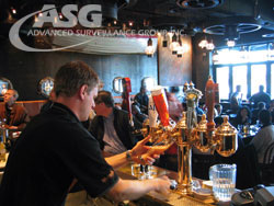 Restaurant & Bar Investigations bartender pouring beer