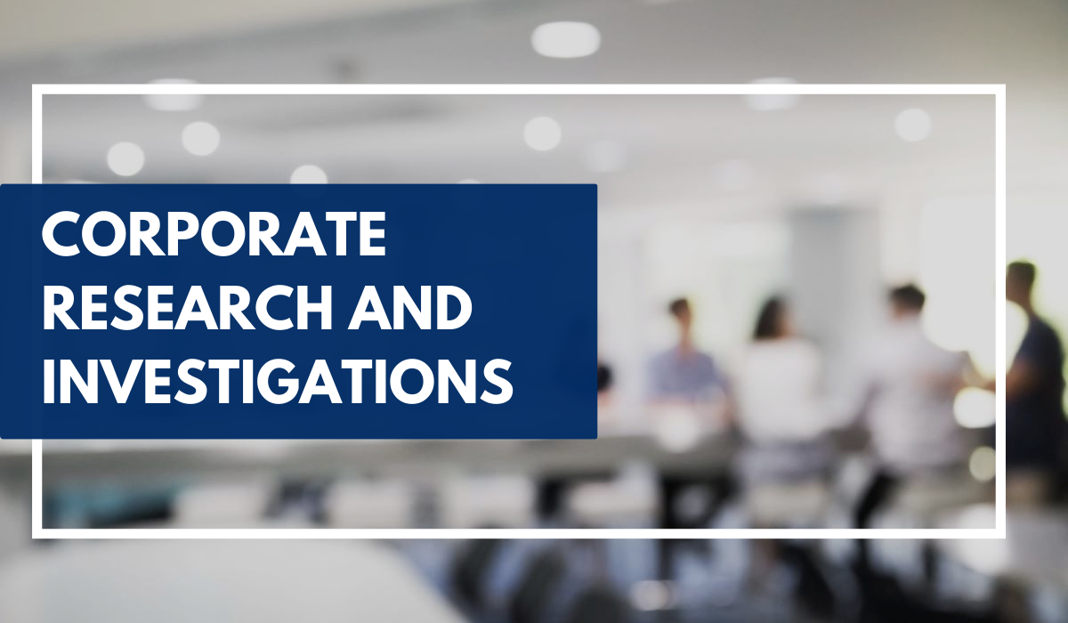 Featured Photo - Corporate Research and Investigations