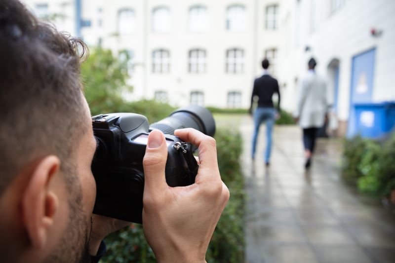 Private investigator conducting an infidelity investigation